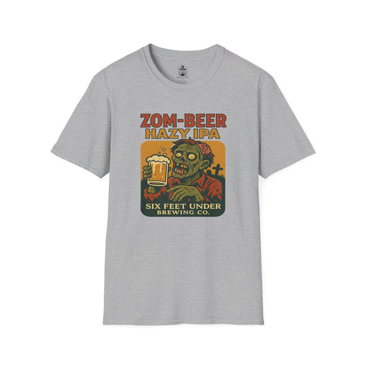 🧠 Zom-beer Hazy IPA Tee – The Brew That’ll Raise the Dead!