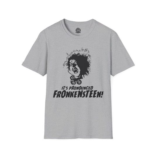 "It’s Pronounced Fronken-STEEN!" – Classic Monster Misunderstanding Tee