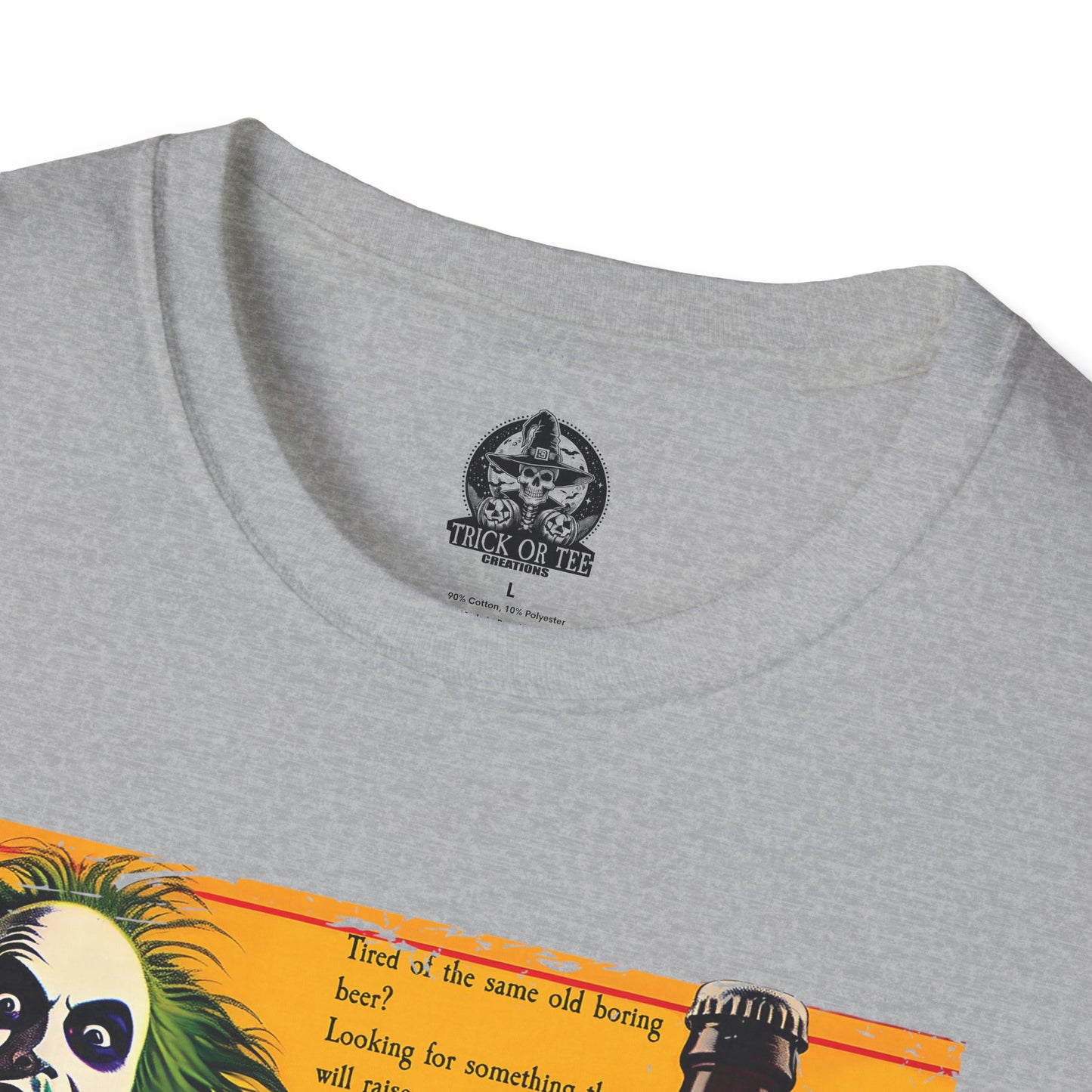Beetle Brew T-Shirt  Funny Beetlejuice Beer Parody | Halloween Horror Movie Tee | Beetlejuice Drinking Shirt