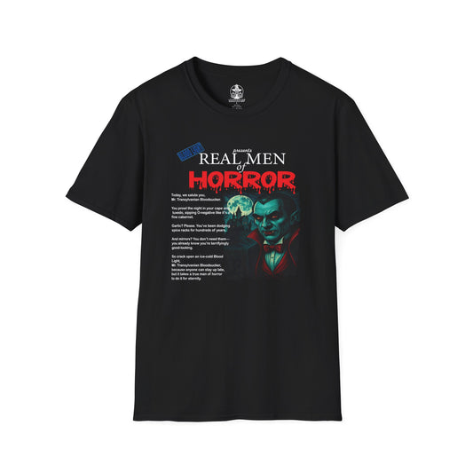 🦇 Real Men of Horror – Count Dracula T-Shirt 🦇