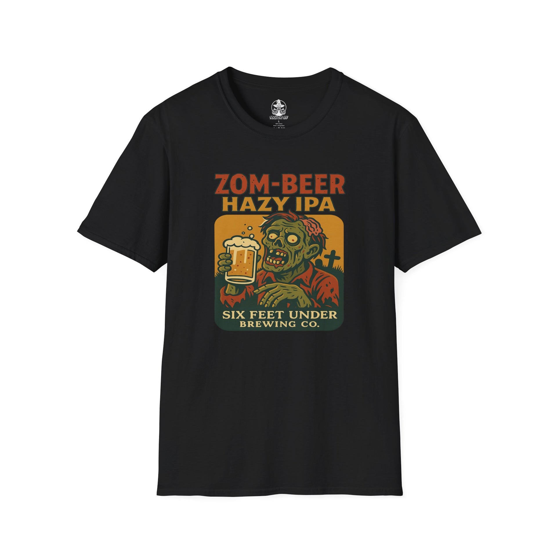 🧠 Zom-beer Hazy IPA Tee – The Brew That’ll Raise the Dead!