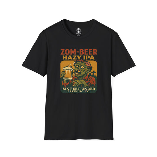 🧠 Zom-beer Hazy IPA Tee – The Brew That’ll Raise the Dead!