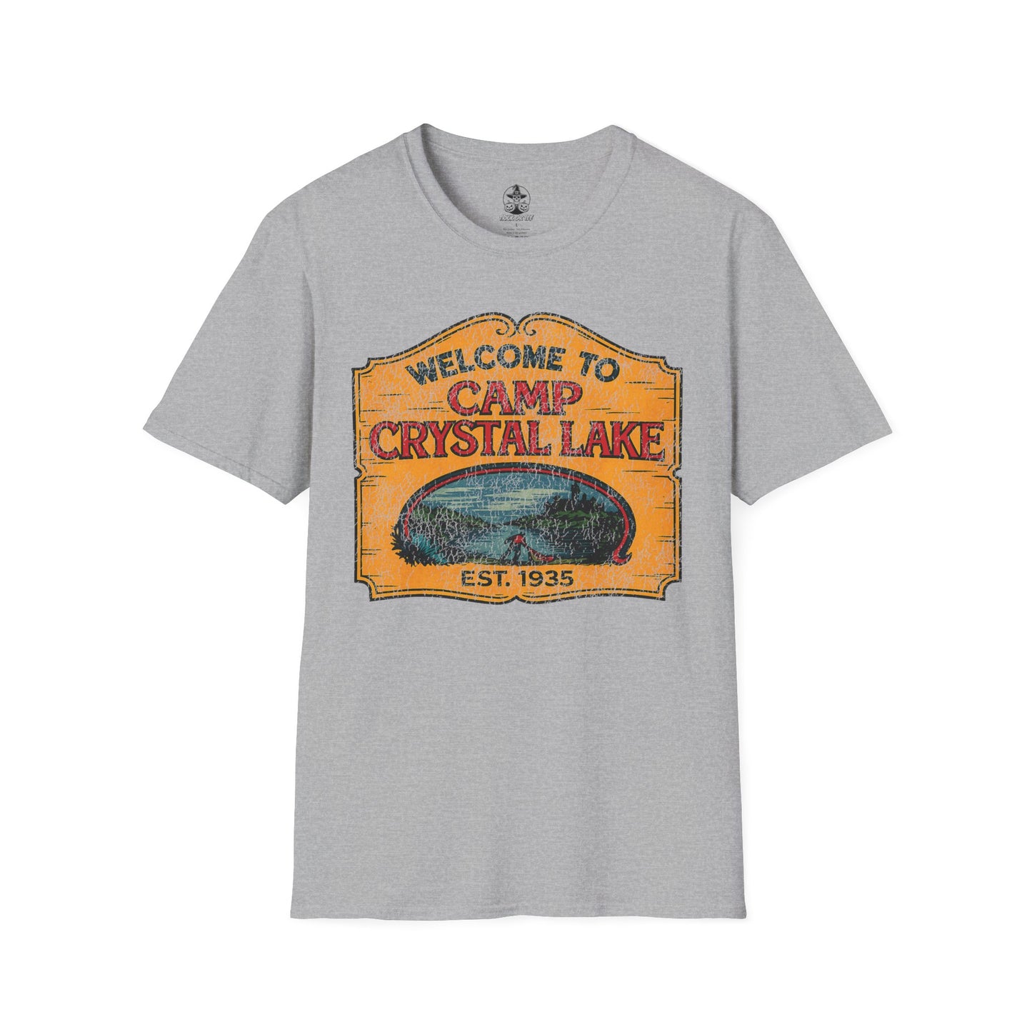 Camp Crystal Lake – Distressed Vintage Horror Unisex T-Shirt