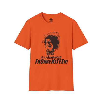 "It’s Pronounced Fronken-STEEN!" – Classic Monster Misunderstanding Tee