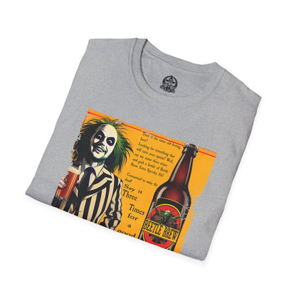 Beetle Brew T-Shirt  Funny Beetlejuice Beer Parody | Halloween Horror Movie Tee | Beetlejuice Drinking Shirt