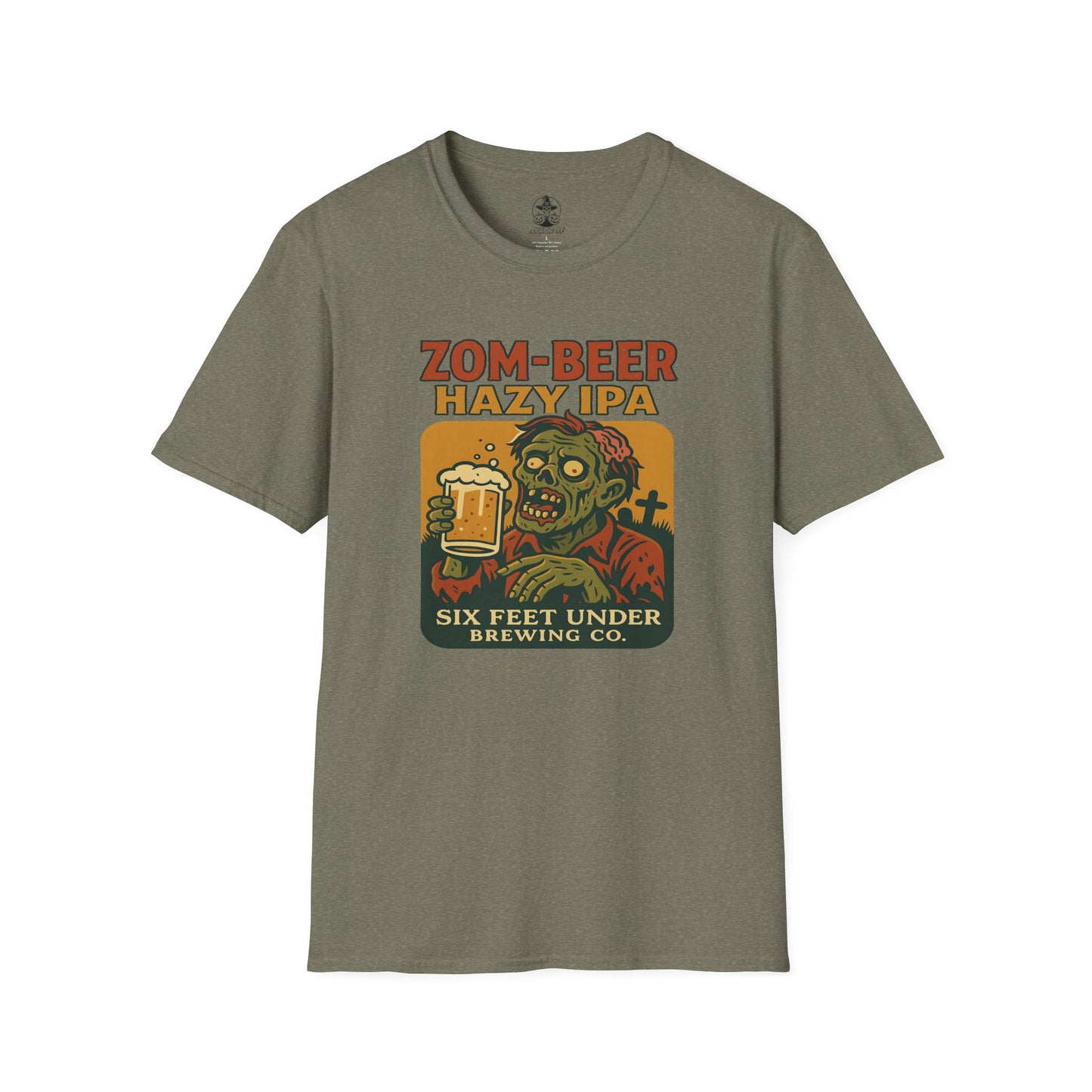 🧠 Zom-beer Hazy IPA Tee – The Brew That’ll Raise the Dead!